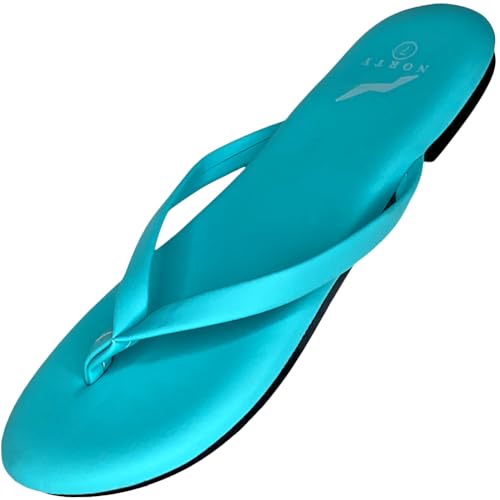 NORTY Damen-Fußbett-Sandalen aus Memory-Schaum, Strand, Pool, Dusche, Größe S, Mint 2, 41 EU von NORTY