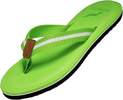 NORTY Damen Plateau-Flip-Flop-Sandalen – fällt klein aus, Limette, 37.5 EU von NORTY