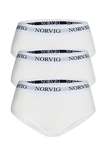 NORVIG Damen Norvig 3-pack Maxi White Briefs, Weiß, S EU von NORVIG