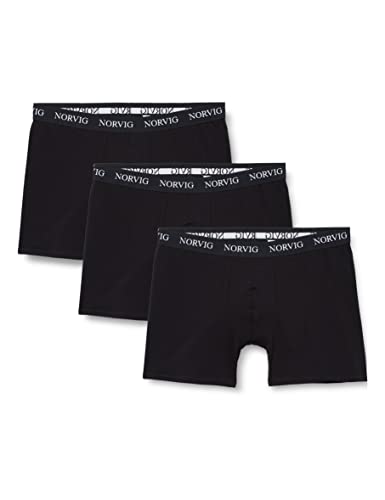 NORVIG Men's 3-Pack Mens Tights Black Boxer Shorts, S von NORVIG