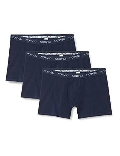 NORVIG Men's 3-Pack Mens Tights Navy Boxer Shorts, XXL von NORVIG