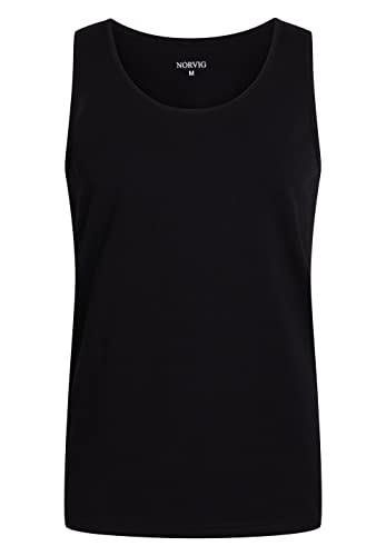 NORVIG Men's Tank Top Black Undershirt, 3XL von NORVIG