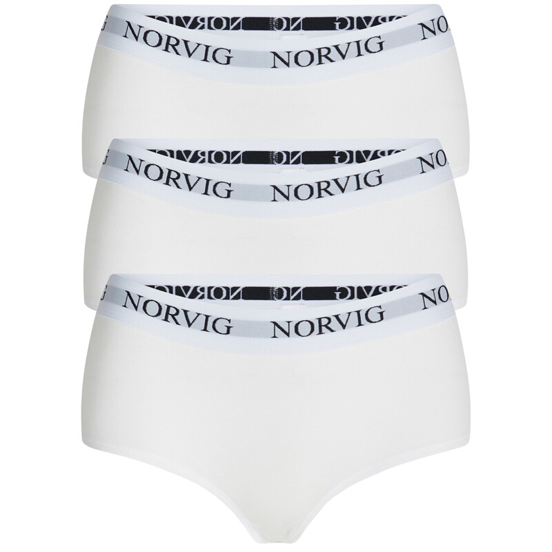Norvig 3-pack Hipster Slip, Farbe: Weiß, Größe: S, Damen von NORVIG