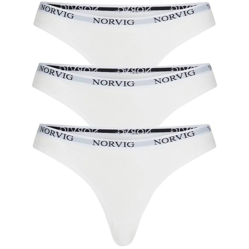 Norvig 3-Pack String, Weiß, Größe: M, Damen von Norvig