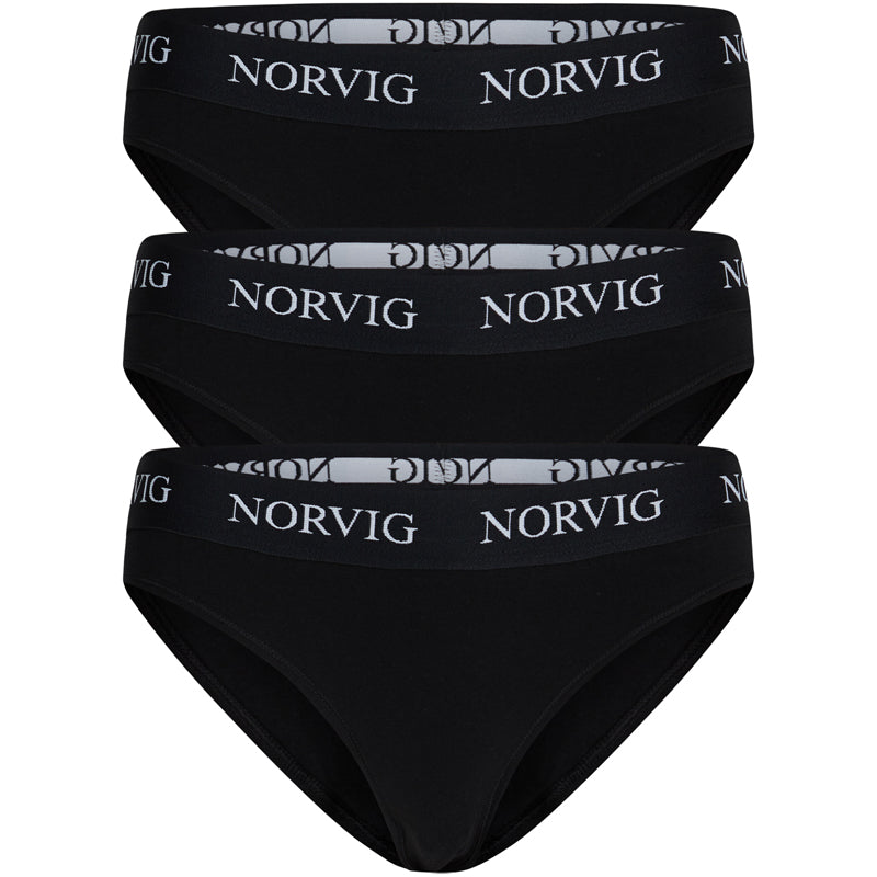 Norvig 3-pack Tai Slip, Farbe: Schwarz, Größe: XL, Damen von NORVIG