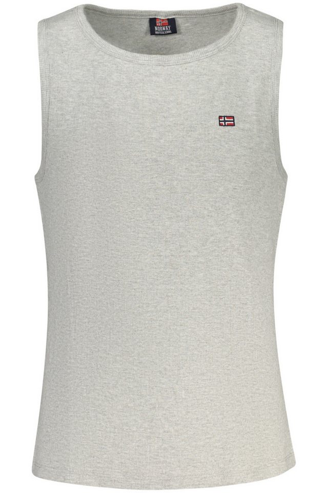 NORWAY 1963 Langarmhemd Graues Herren-Tanktop mit Stickerei - Stilvolles Norwegen-Design von NORWAY 1963