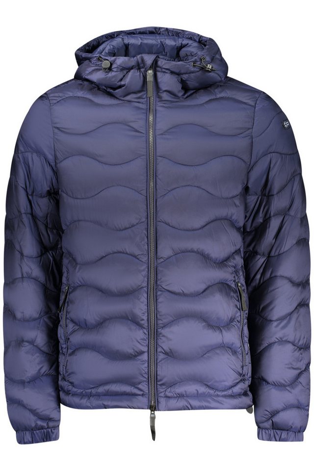 NORWAY 1963 Outdoorjacke Herrenjacke Blau mit Kapuze und Kontrastdetails - Norwegen Stil von NORWAY 1963