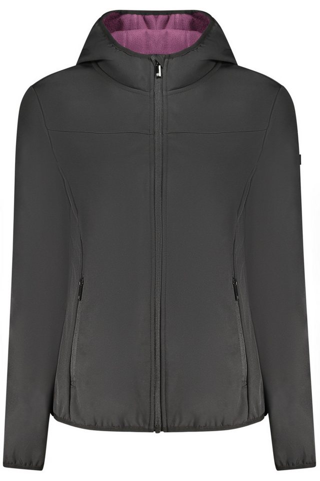 NORWAY 1963 Outdoorjacke Damen Softshell-Jacke in Schwarz mit Taschen & Kontrastdetails von NORWAY 1963