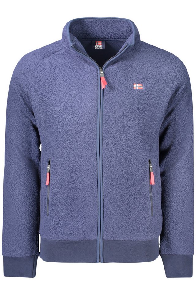 NORWAY 1963 Outdoorjacke Moderne Herren Fleecejacke in Blau mit Taschen & Reißverschluss von NORWAY 1963