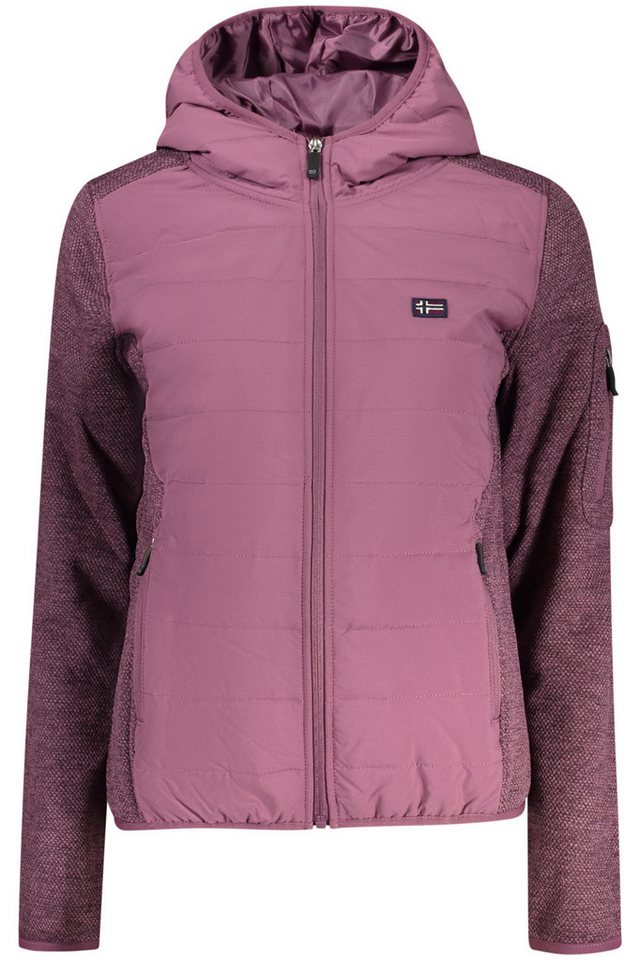 NORWAY 1963 Outdoorjacke Warme Damen-Fleecejacke mit Kapuze und Taschen in Lila NORWAY 1963 Outdoorjacke Warme Damen-Fleecejacke mit Kapuze und Taschen in Lila von NORWAY 1963