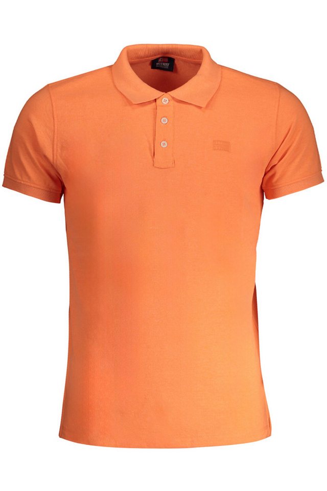 NORWAY 1963 Poloshirt Herren Kurzarm-Polohemd in Orange mit Stickerei und von NORWAY 1963