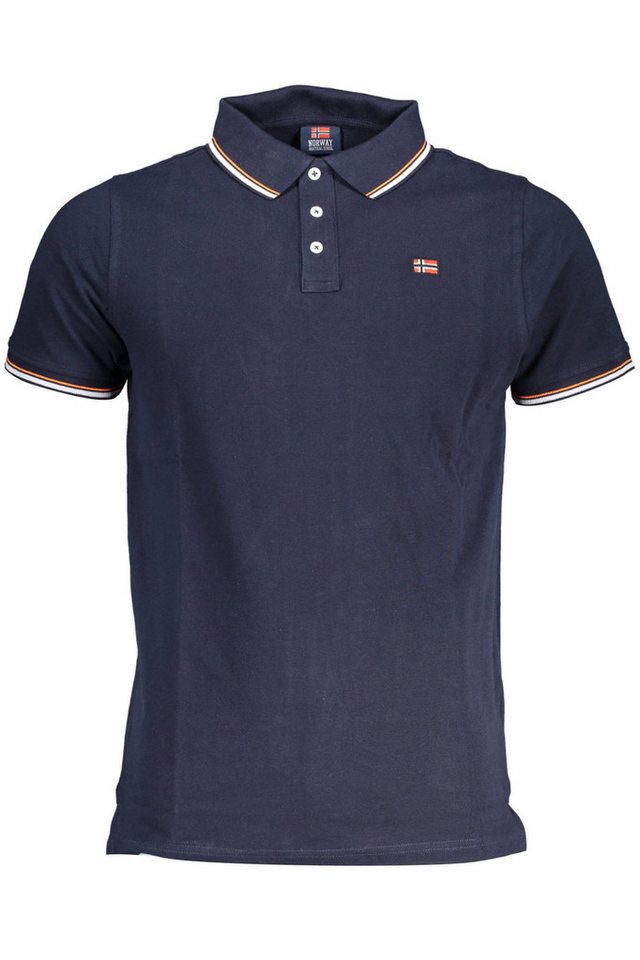 NORWAY 1963 Poloshirt Herren Kurzarm-Poloshirt Blau mit Kontrastdetails NORWAY 1963 Poloshirt Herren Kurzarm-Poloshirt Blau mit Kontrastdetails von NORWAY 1963