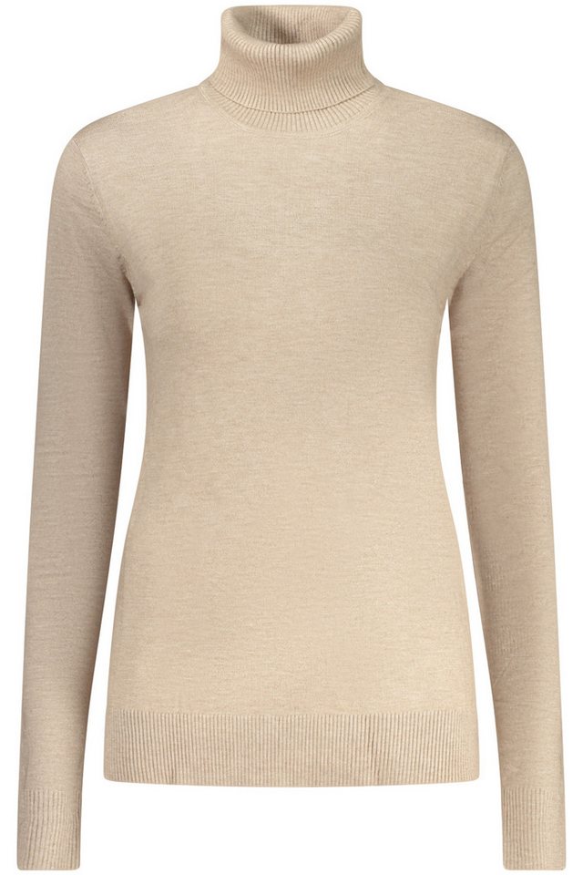 NORWAY 1963 Strickpullover Beiger Damenpullover mit Rollkragen & Logo aus Norwegen 1963 von NORWAY 1963