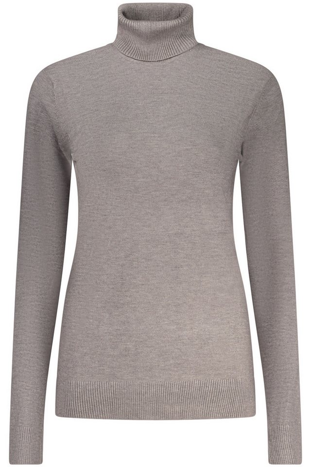 NORWAY 1963 Strickpullover Eleganter Damenpullover in Grau mit Rollkragen und langen Ärmeln von NORWAY 1963