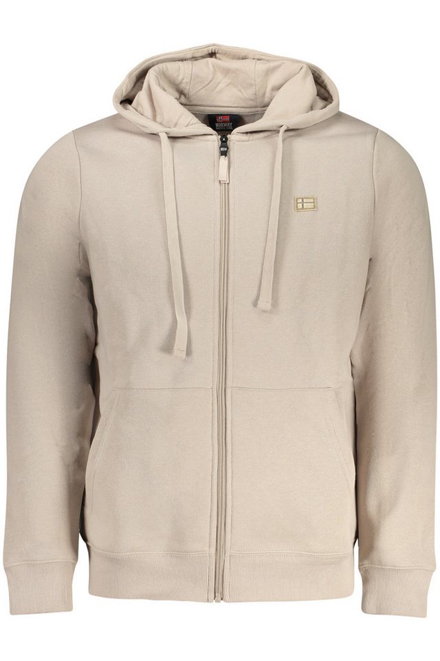 NORWAY 1963 Sweatshirt Herren Beige Hoodie mit Reißverschluss, Taschen & NORWAY 1963 Sweatshirt Herren Beige Hoodie mit Reißverschluss, Taschen & von NORWAY 1963
