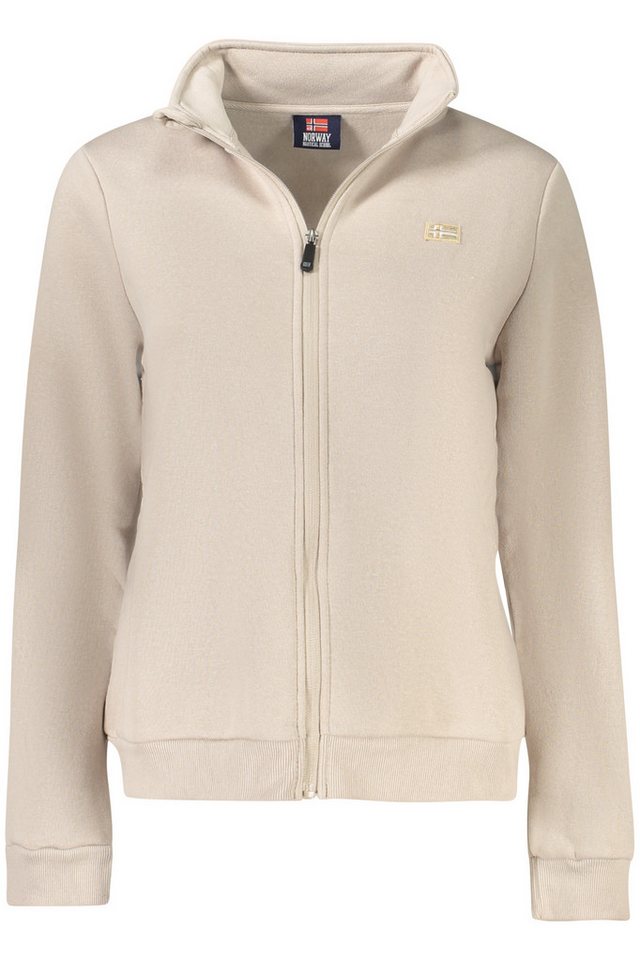 NORWAY 1963 Sweatshirt Beiges Damen Langarmshirt mit Reißverschluss und von NORWAY 1963