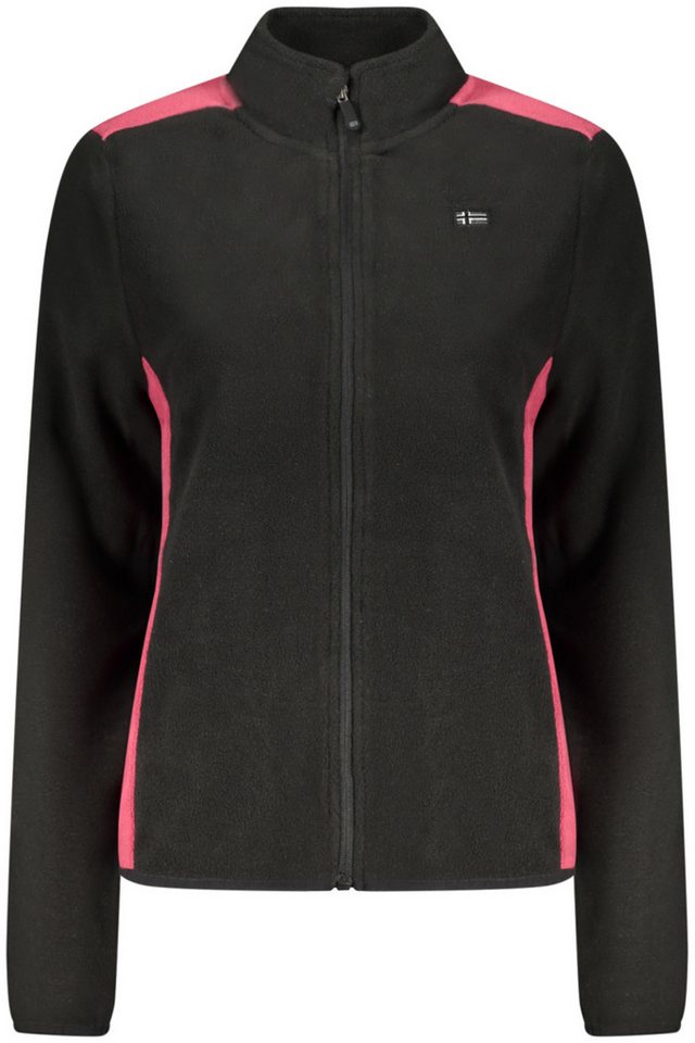 NORWAY 1963 Sweatshirt Damen Vliespullover Schwarz mit Kontrast & von NORWAY 1963