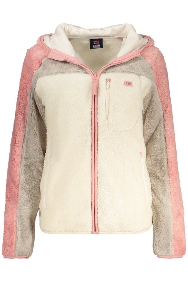 NORWAY 1963 Sweatshirt Damen-Weißer Kapuzenpullover mit Reißverschluss von NORWAY 1963