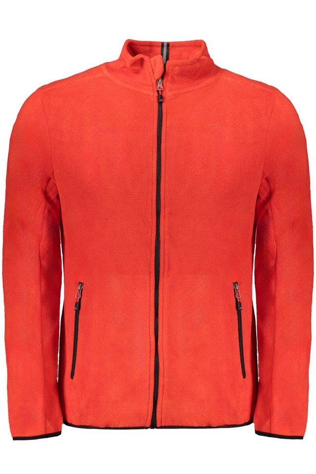 NORWAY 1963 Sweatshirt Herren Fleece-Sweatshirt Rot mit Reißverschluss von NORWAY 1963