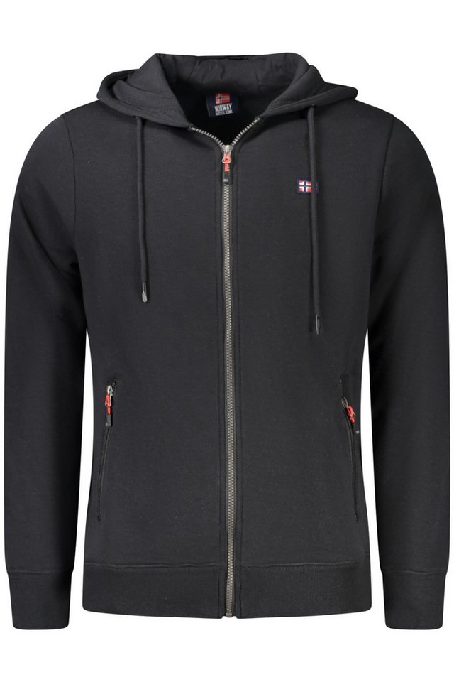NORWAY 1963 Sweatshirt Herren Kapuzen-Sweatshirt Schwarz mit von NORWAY 1963