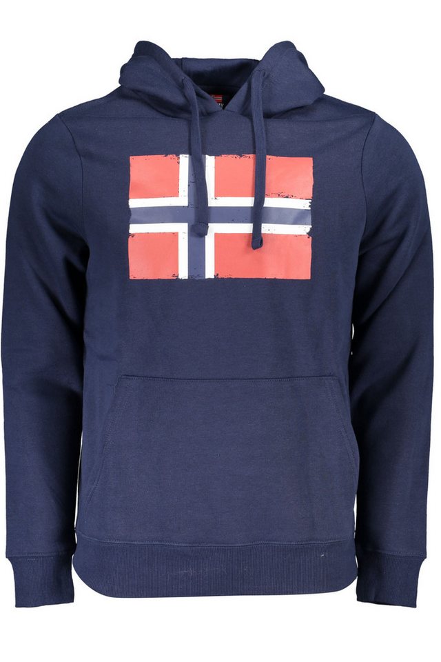 NORWAY 1963 Sweatshirt Herren-Sweatshirt in Blau mit Kapuze und großer von NORWAY 1963
