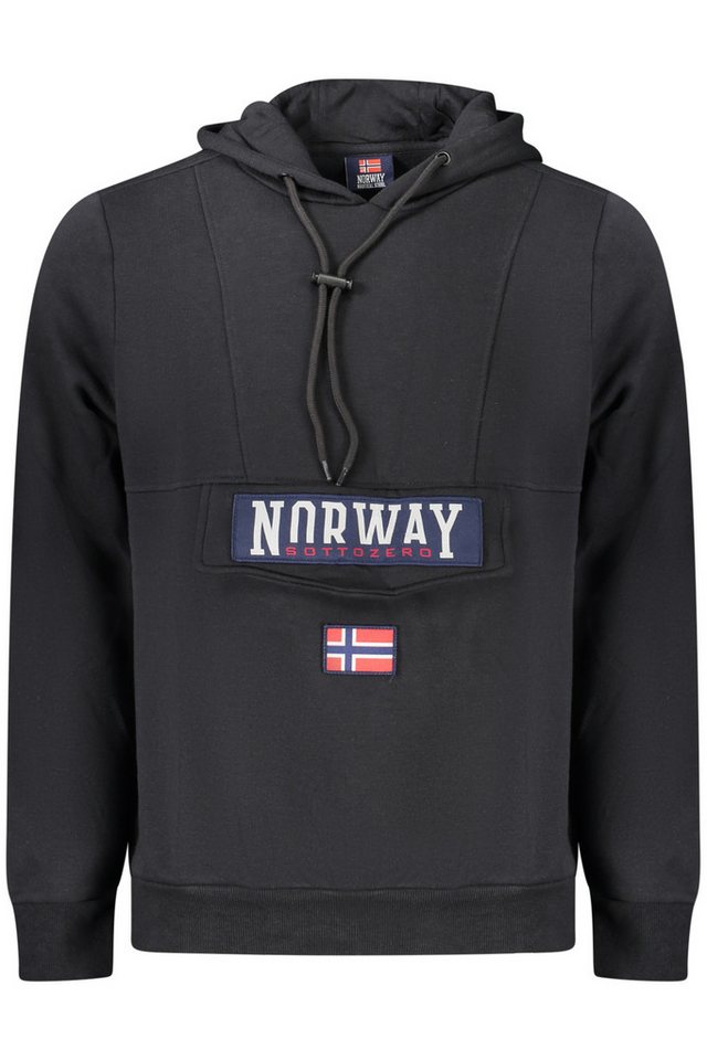 NORWAY 1963 Sweatshirt Herren Kapuzen-Sweatshirt Schwarz: Warm, Praktisch von NORWAY 1963
