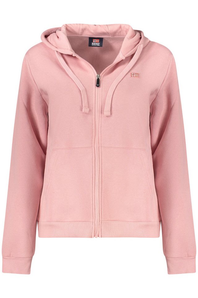 NORWAY 1963 Sweatshirt Rosa Damen-Kapuzenpullover mit Reißverschluss und NORWAY 1963 Sweatshirt Rosa Damen-Kapuzenpullover mit Reißverschluss und von NORWAY 1963