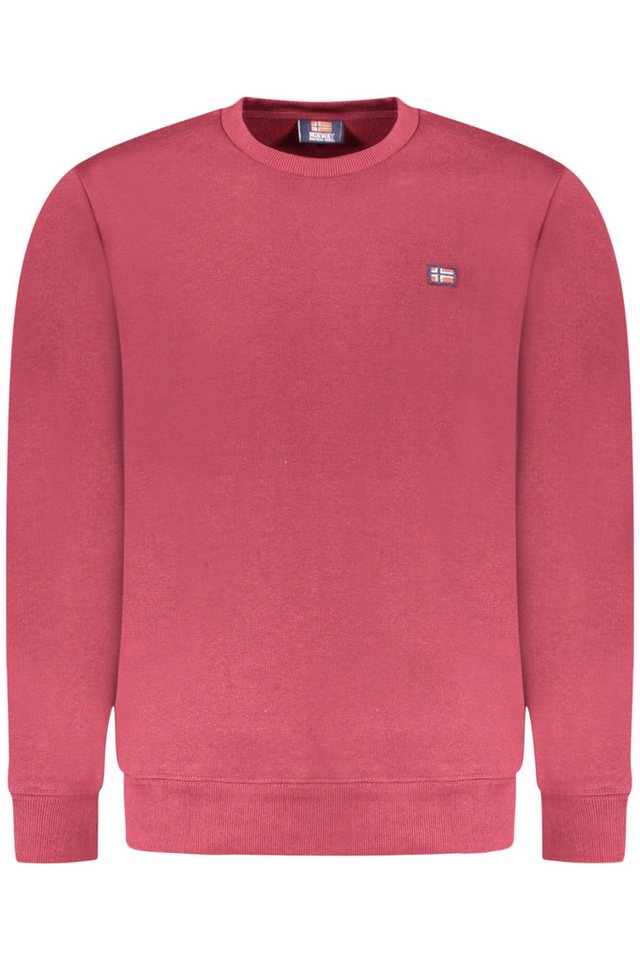 NORWAY 1963 Sweatshirt Rotes Herren Sweatshirt: Gefüttert, Rundhals von NORWAY 1963