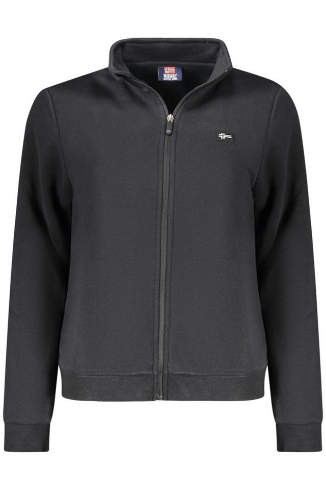 NORWAY 1963 Sweatshirt Schwarzes Damen-Sweatshirt mit Reißverschluss und von NORWAY 1963