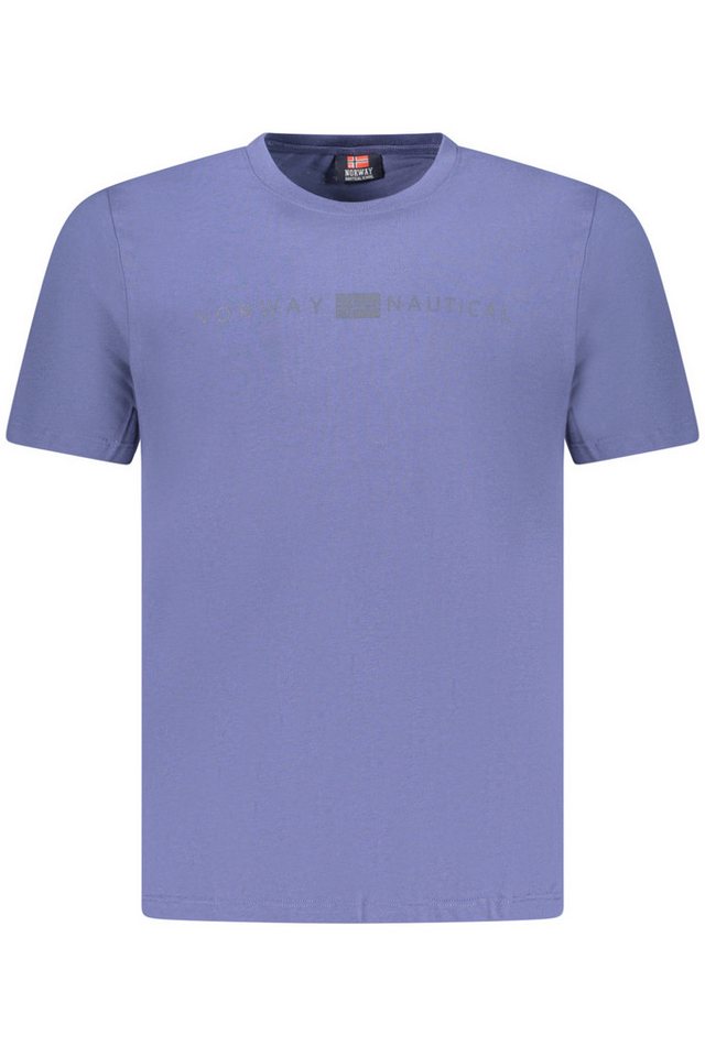 NORWAY 1963 T-Shirt Herren Kurzarm T-Shirt Blau mit Print und von NORWAY 1963