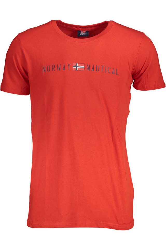 NORWAY 1963 T-Shirt Herren Kurzarm T-Shirt in Rot mit Norwegen 1963 von NORWAY 1963