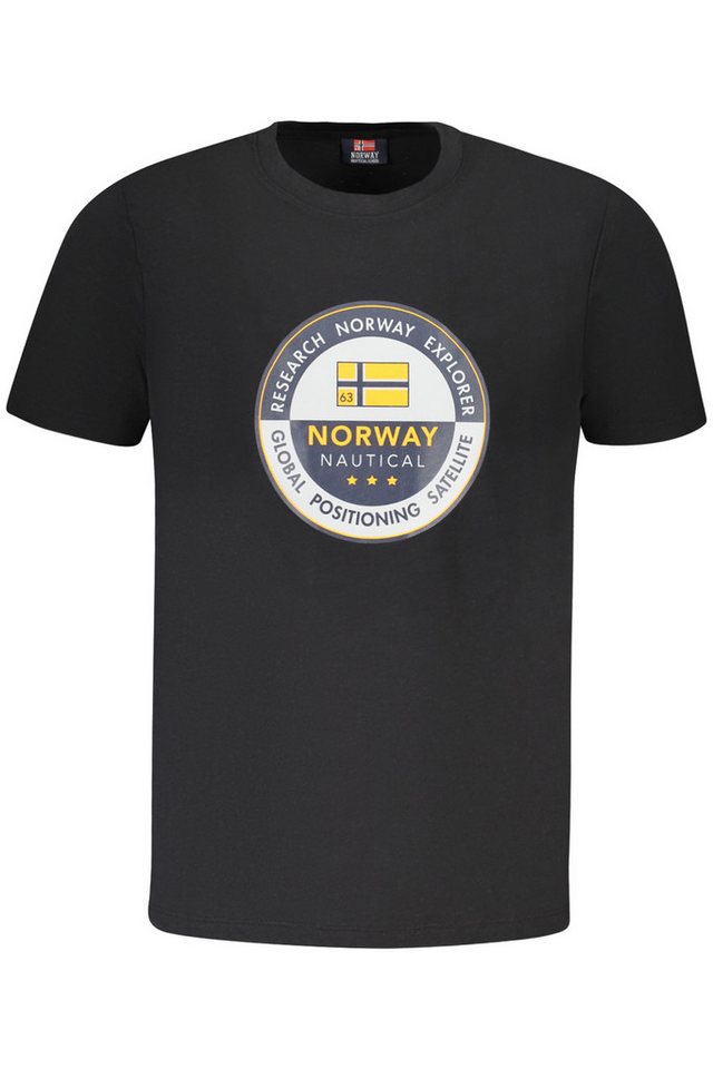 NORWAY 1963 T-Shirt Kurzarm-Shirt Herren Schwarz - Zeitloses Design mit von NORWAY 1963