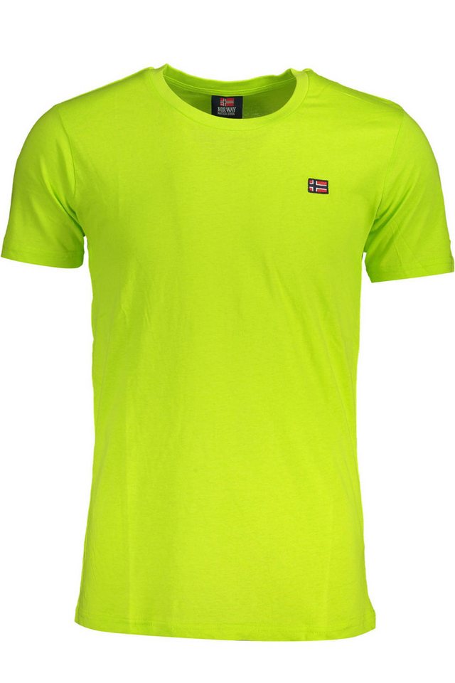 NORWAY 1963 T-Shirt Modisches Gelbes Herren T-Shirt mit Applikation und von NORWAY 1963