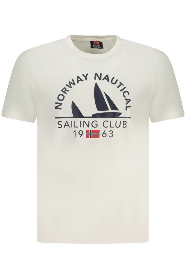 NORWAY 1963 T-Shirt Weißes Herren Kurzarm T-Shirt mit Print und von NORWAY 1963