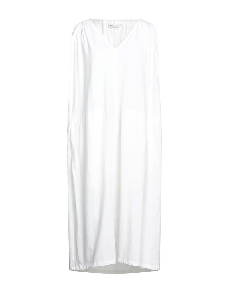 NOSTRASANTISSIMA Midi-kleid Damen Weiß von NOSTRASANTISSIMA