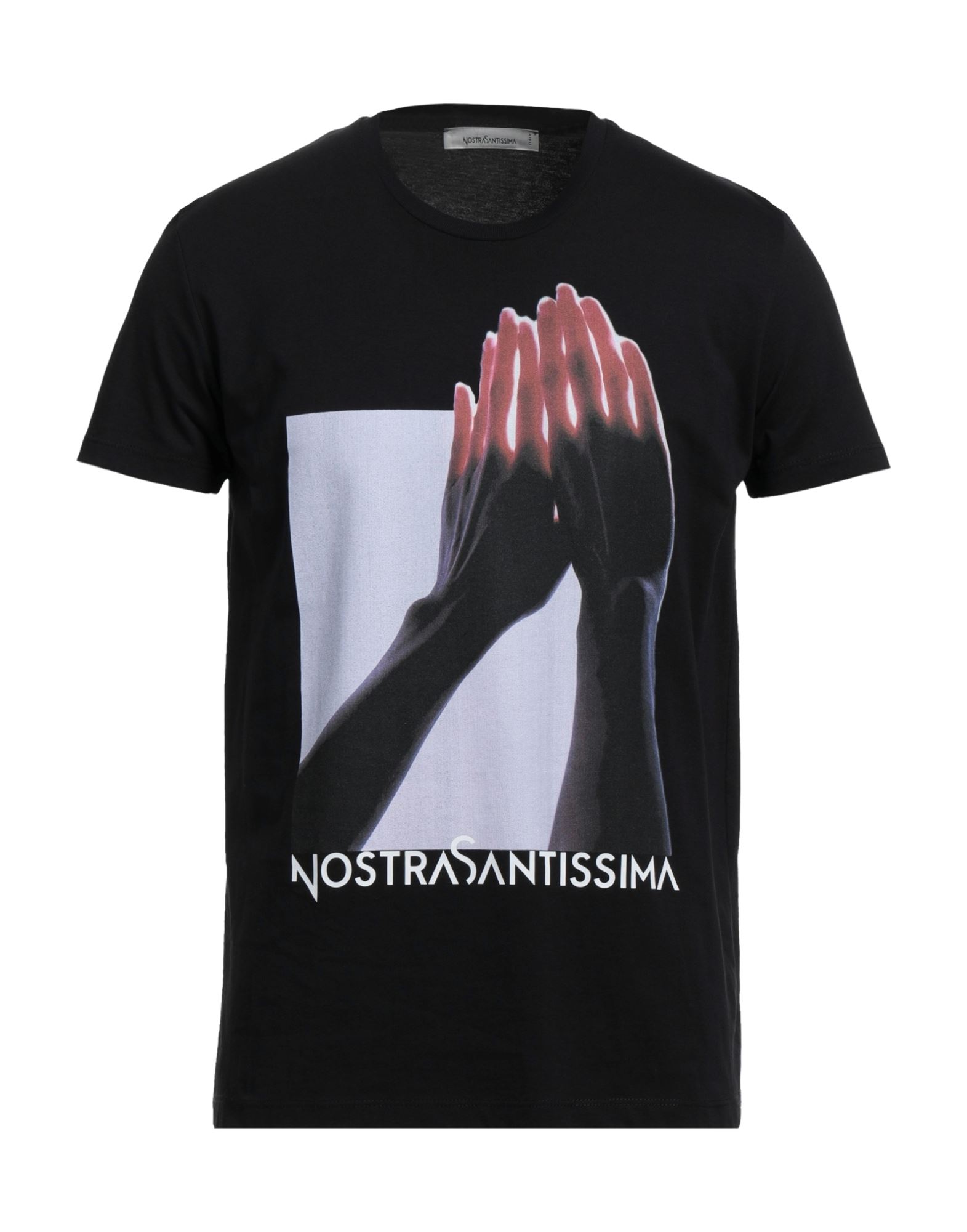 NOSTRASANTISSIMA T-shirts Herren Schwarz von NOSTRASANTISSIMA