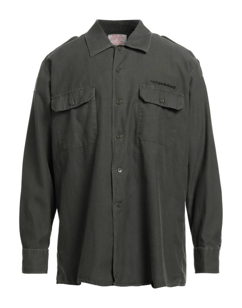 NOT PRINTED Hemd Herren Militärgrün von NOT PRINTED