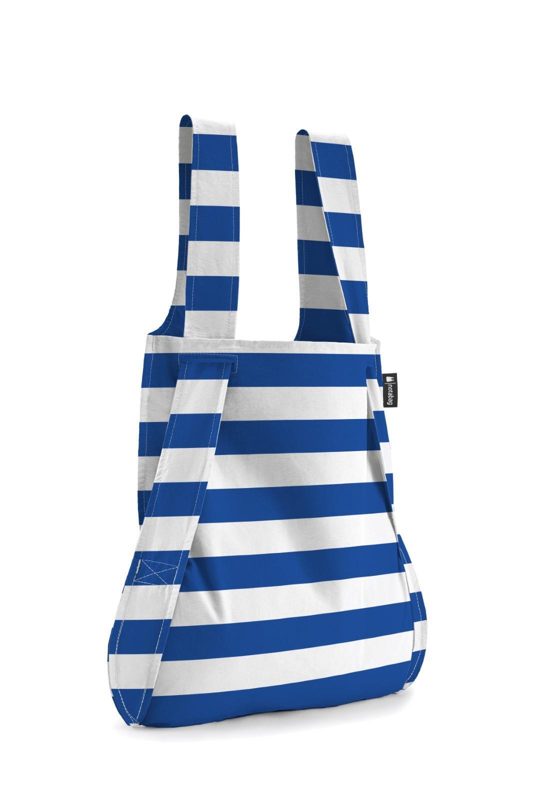 NOTABAG - Falt Shopper Notabag Marine Stripes blau/weiß von NOTABAG