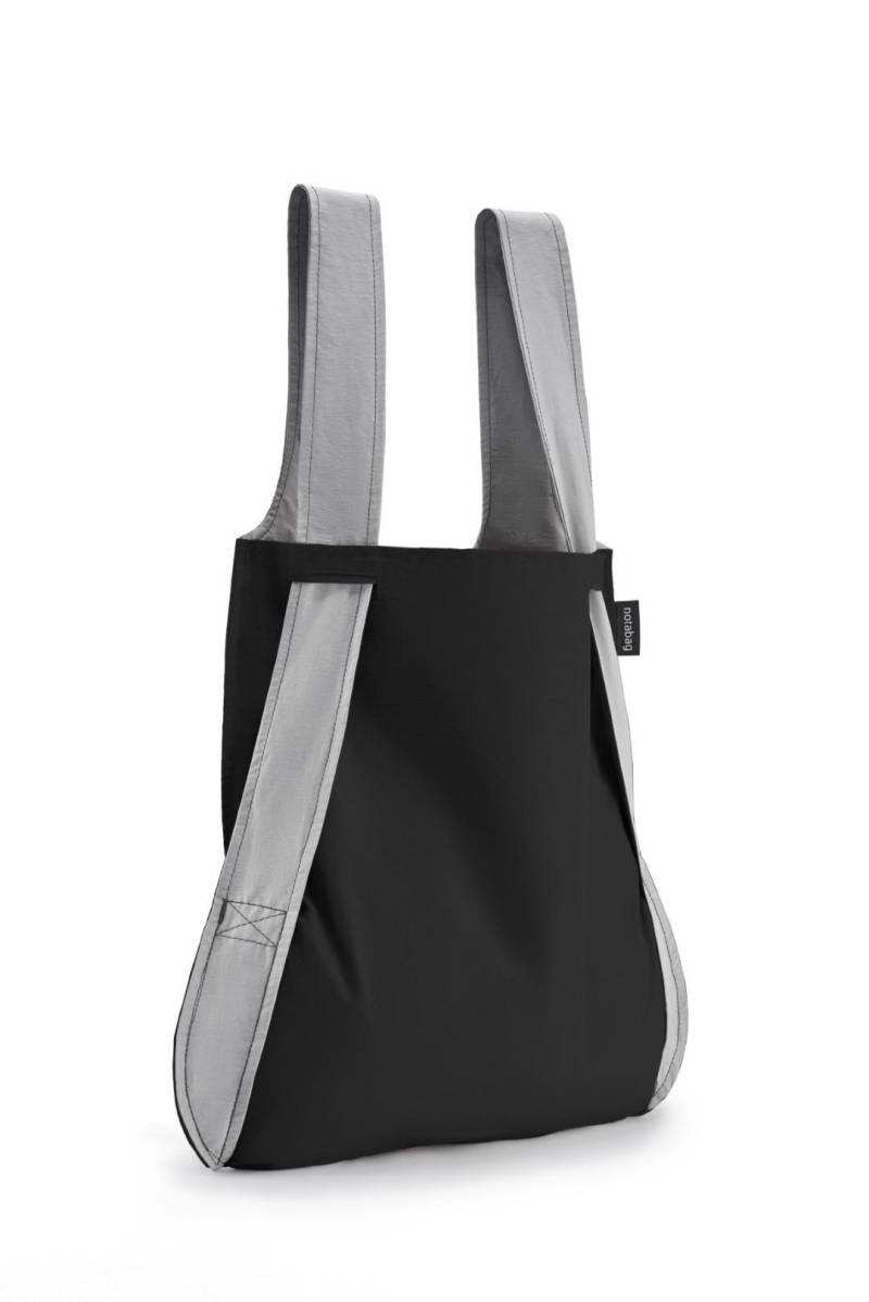 NOTABAG - Falt Shopper Original Grey-Black schwarz/schwarz von NOTABAG