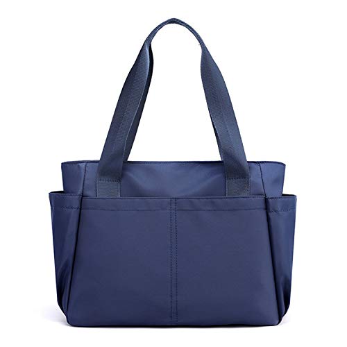 NOTAG Nylon Shopper Damen, Leicht Multi-Tasche Handtasche Wasserdicht Groß Umhängetasche (Blau) von NOTAG