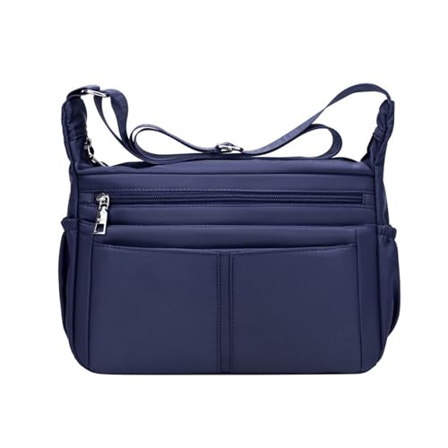NOTAG Umhängetasche Damen, Leichte mehrere Taschen Schultertasche Sporttasche Casual Wasserdichte Nylon Messenger Bag Reisetasche (Blau) von NOTAG