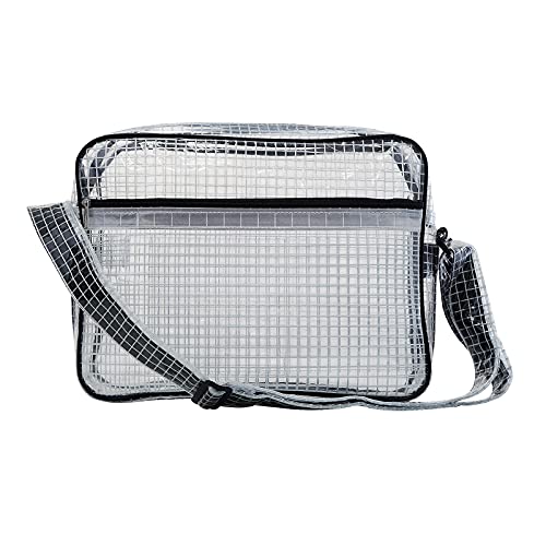 NOTAG Unisex Umhängetasche, große transparente PVC-Tasche, antistatisch, Ingenieur-Werkzeugtasche, große transparente Umhängetasche, durchsichtig, Large von NOTAG