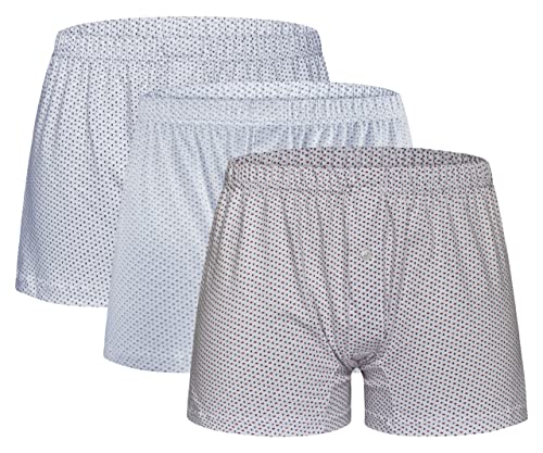 Nottingham Herren Boxershorts Bedruckt Mercerisierte Baumwolle, Art. BX665 Helle Farbe 3er Pack L von Nottingham