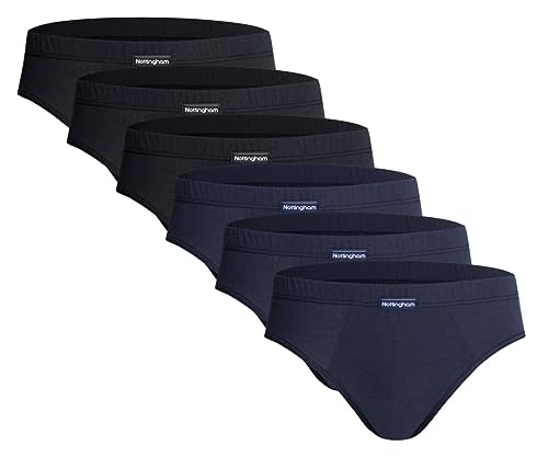 Nottingham Herren Slips Mercerisierte Baumwolle, Art. 8000 Mehrfarbig 6er Pack 5XL von Nottingham
