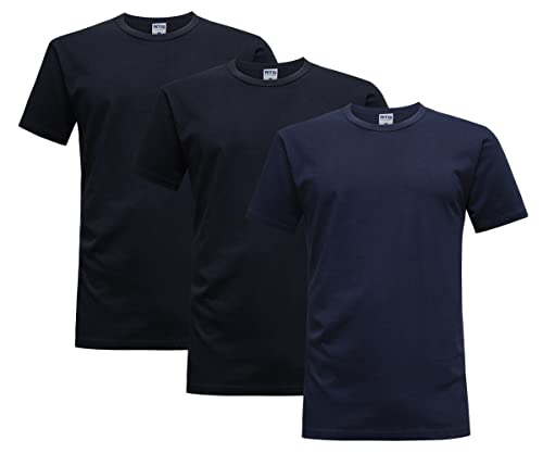 Nottingham Herren T-Shirt mit Rundhalsausschnitt Art. TM700 3er Pack Mehrfarbig XXL von Nottingham