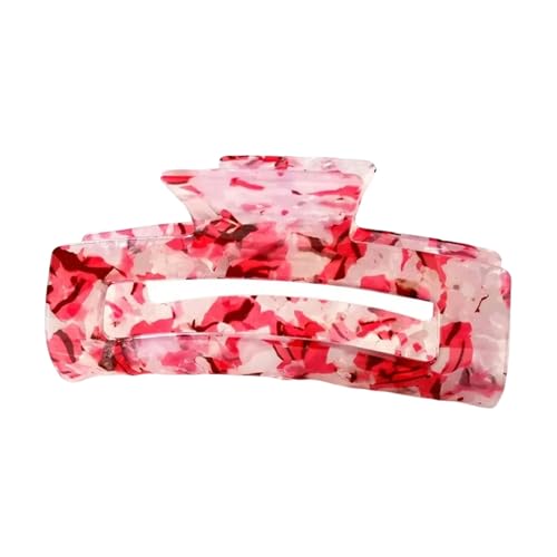 Haarspangen, Haarklammern 1 Stück Mode Haarklammern Frauen Haarschmuck Bunte karierte Pferdeschwanz-Haarklammern for Mädchen-E(Red) von NOURIS