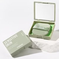 NOVO - Skin-Friendly Blotting Paper (with Mirror) / Refill Green (100 sheets) - Mini Case von NOVO