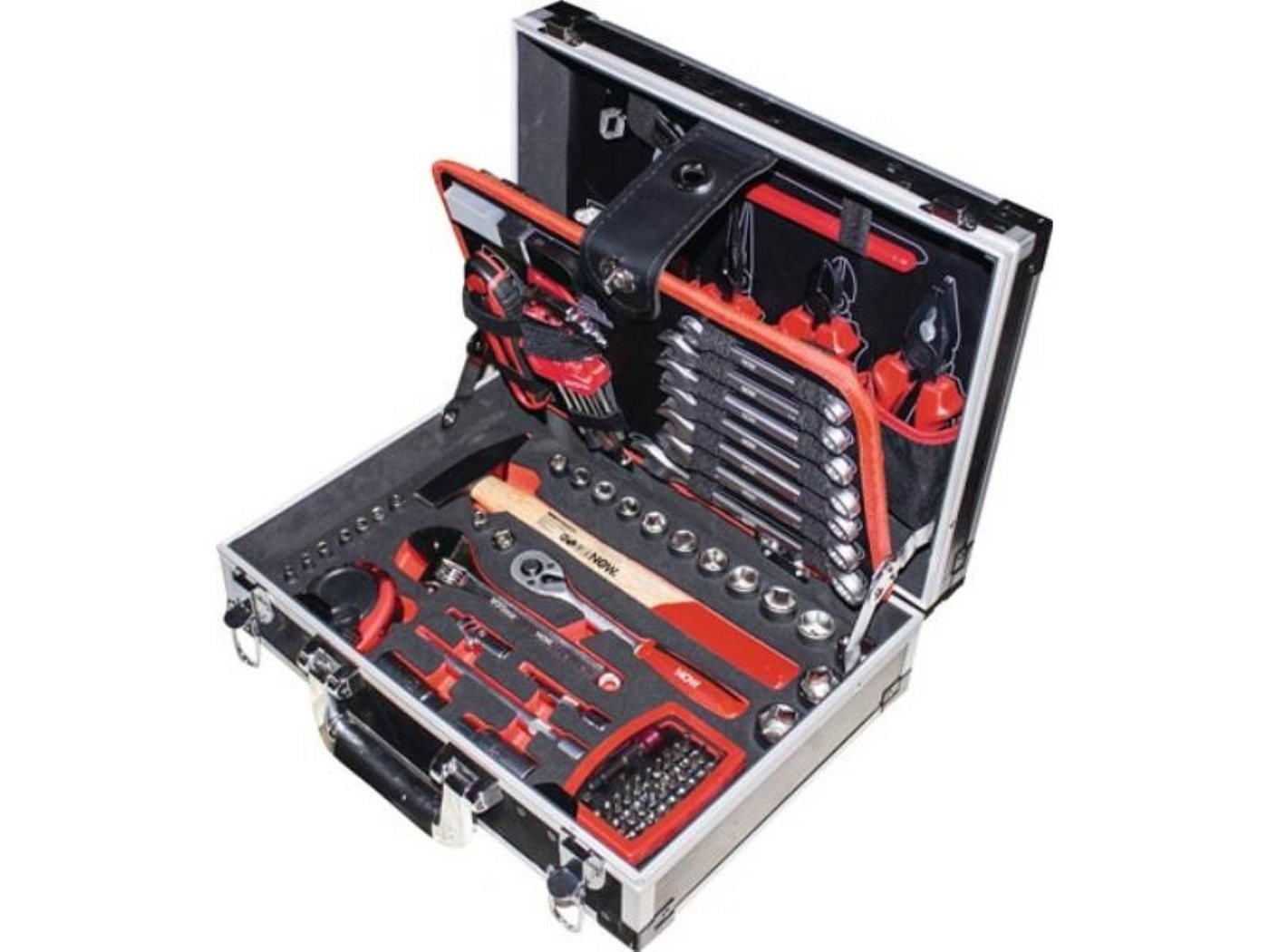 NOW Koffer NOW Werkzeugsortiment 105-teilig im Aluminiumrahmen Koffer von NOW