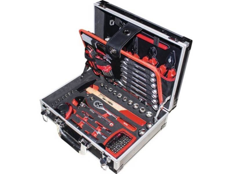 NOW Koffer NOW Werkzeugsortiment 105-teilig im Aluminiumrahmen Koffer von NOW