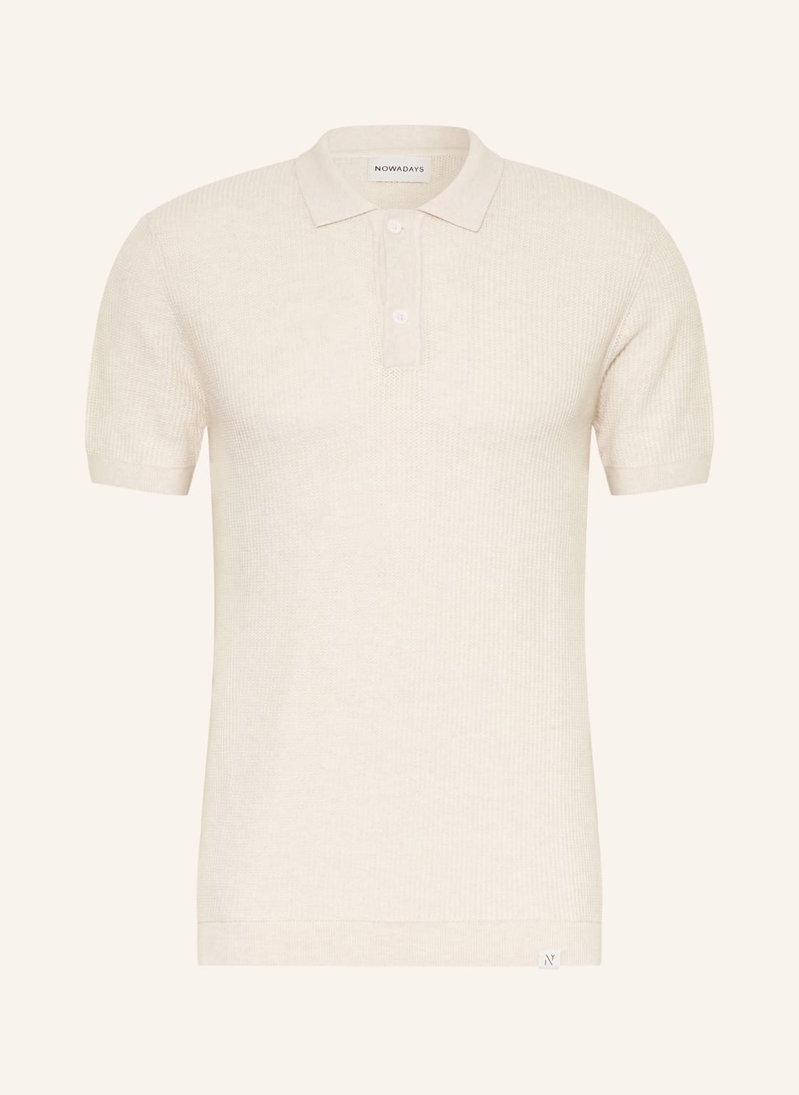 Nowadays Strick-Poloshirt beige von NOWADAYS